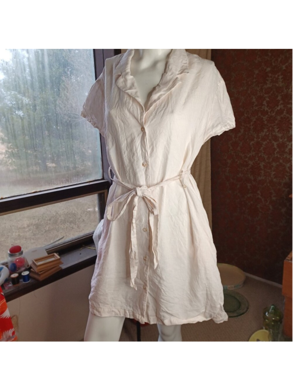 Tahari Linen Dress XL